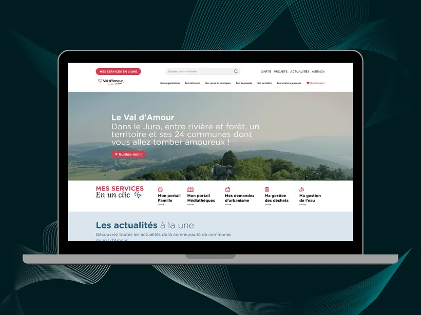 Refonte portail citoyen de la Communauté de Communes du Val d'Amour