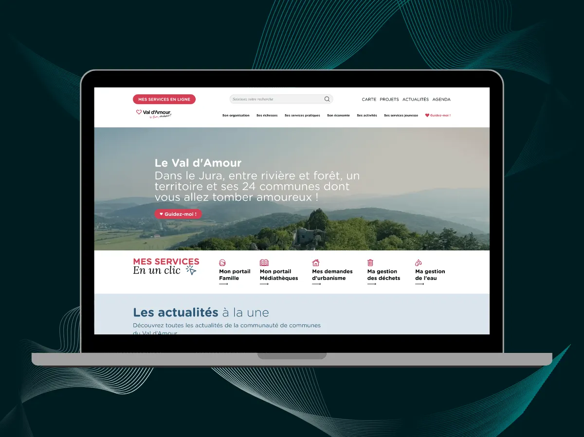 Refonte portail citoyen de la Communauté de Communes du Val d'Amour