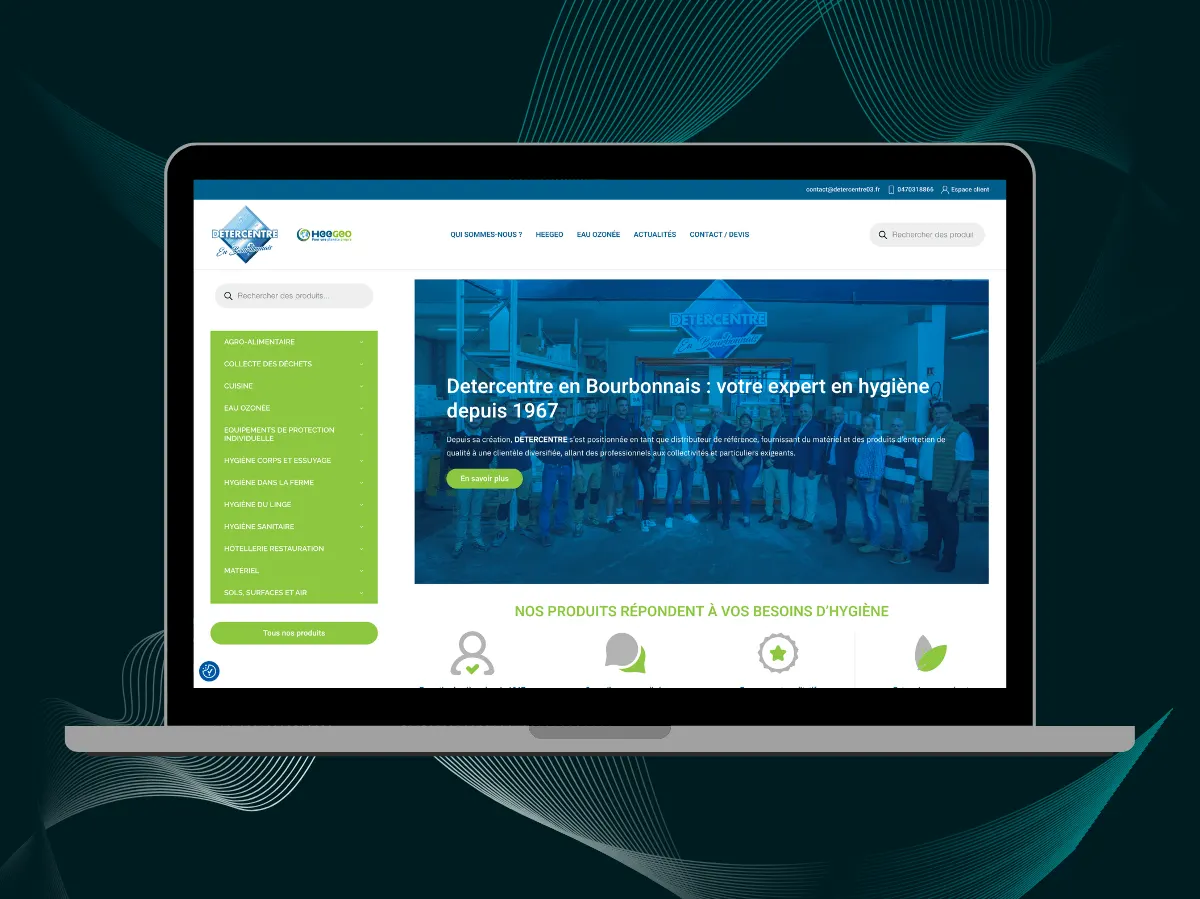 Détercentre : une refonte web pour digitaliser un catalogue de près de 2 000 produits