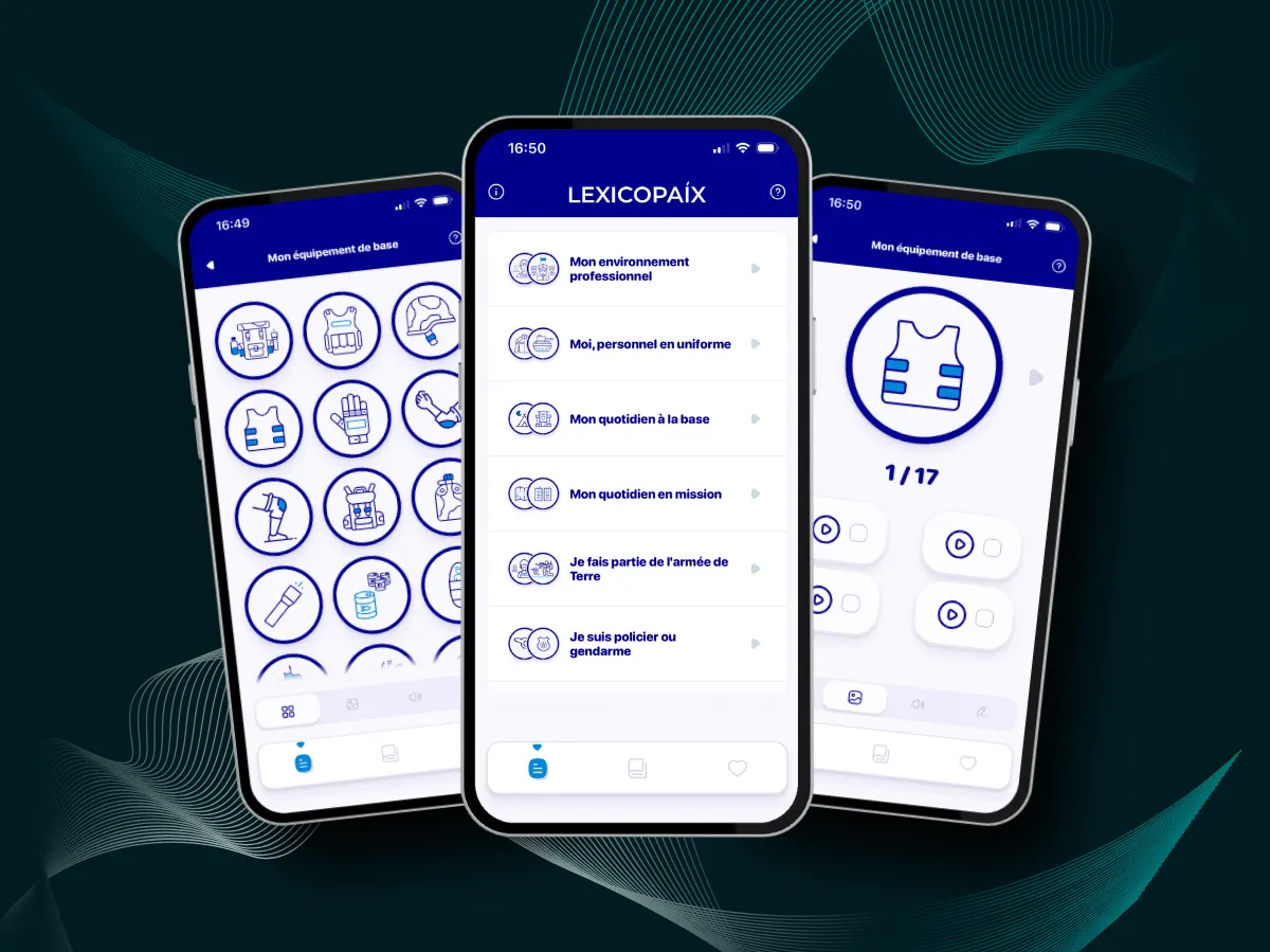 Lexicopaix : une application mobile pour apprendre le français en mission de paix