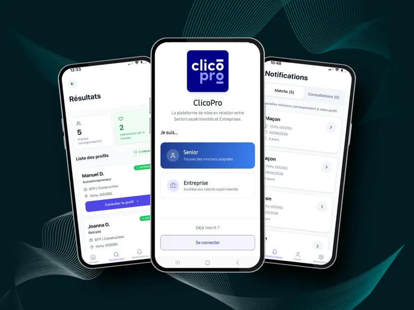 Clicopro : une application mobile pour connecter entreprises et professionnels expérimentés
